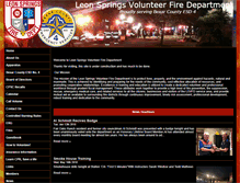 Tablet Screenshot of leonspringsvfd.org